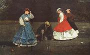 Winslow Homer The Croquet Game (mk44) oil painting on canvas